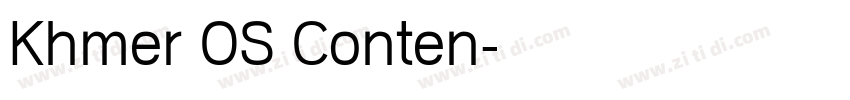 Khmer OS Conten字体转换